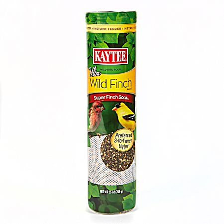 Ultra Wild Finch Blend Super Finch Sock Bird Feeder, 25 oz