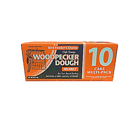 High Energy Woodpecker Dough Suet Cakes Wild Bird Food - 10 pk