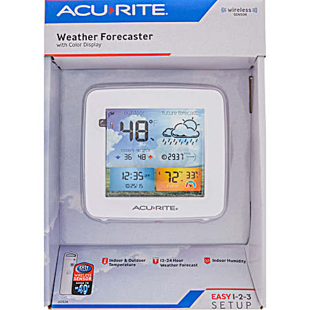 Weather Forecaster w/ White Frame