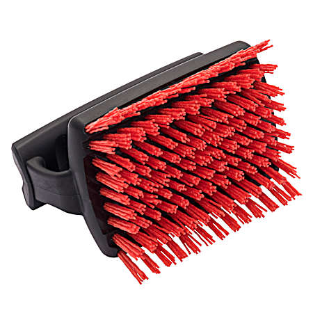 Cool-Clean Red/Black Hand-Held Brush