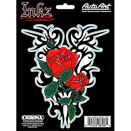 Inkz Tribal Rose Tatoo Decal