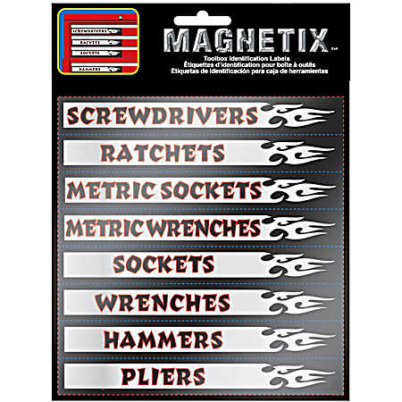 Magnetix Toolbox Identification Label Kit