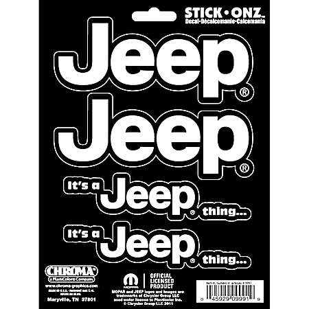 Stick-Onz Jeep Decals