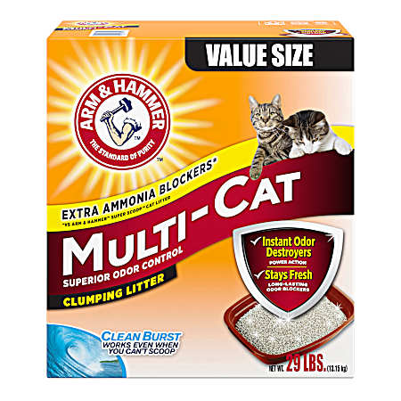 Multi-Cat Clean Burst Scented Clumping Cat Litter