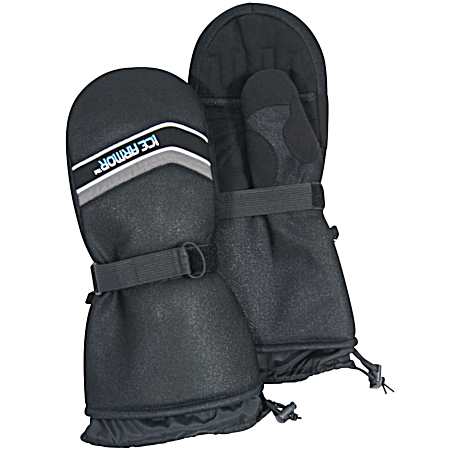 Adult Black Edge Waterproof Mittens