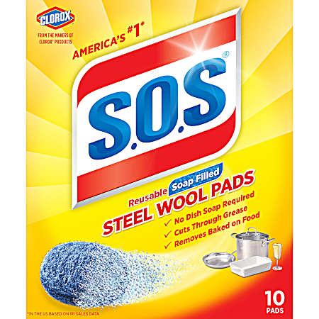 Steel Wool Soap Pads - 10 Pk.