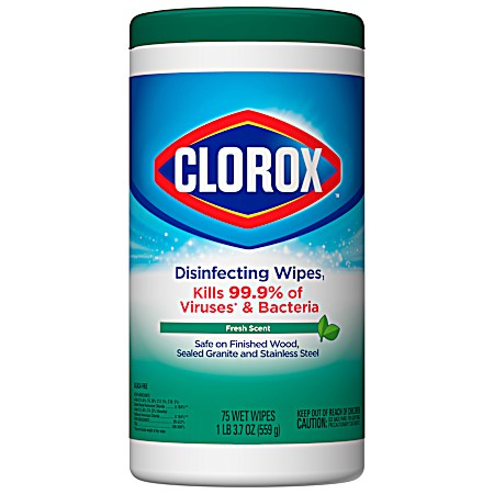 Fresh Scent Disinfecting Wipes - 75 Ct