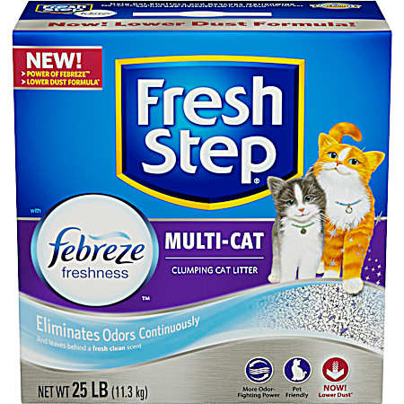 25 lb Multi-Cat Scented Scoopable Cat Litter