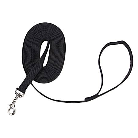 Black Cotton Web Training Leash