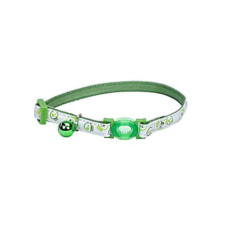 Glowing Lime Skulls Glowing Collar