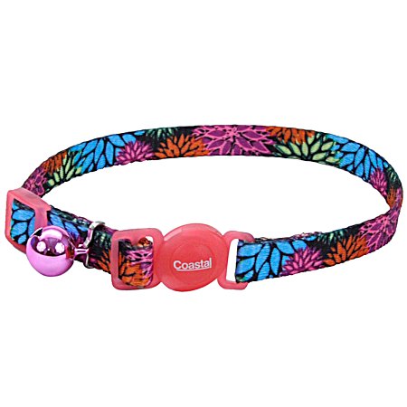 8-12 in Wildflower Fashion Adjustable Breakaway Cat Collar