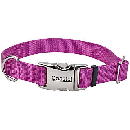 Adjustable Nylon Pet Collar w/ Metal Buckle