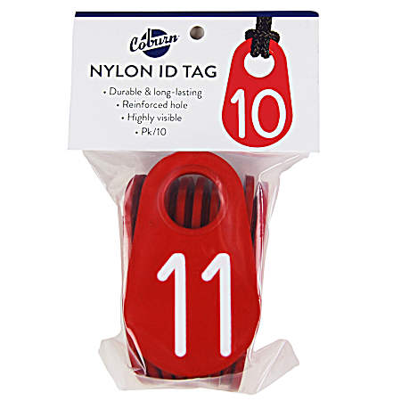 Red Neck Tag Numbered 11-20