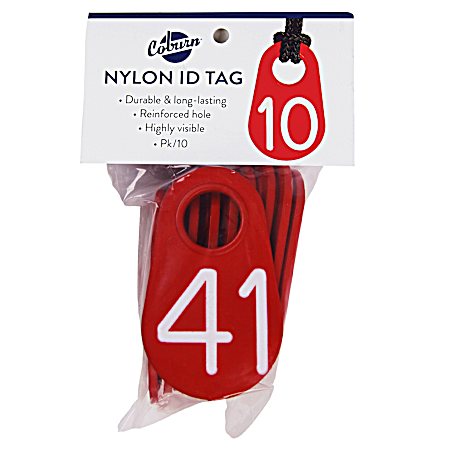 Red Neck Tag Numbered 41-50