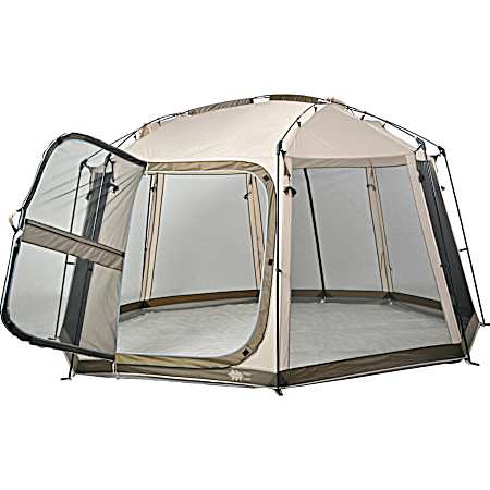 Copper Falls 13 ft x 13 ft Tan Screenhouse Canopy
