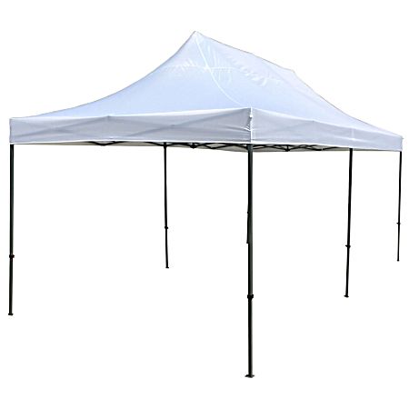 10 ft x 20 ft Silver Instant Pop-Up Canopy