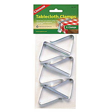 Steel Tablecloth Clamps - 6 Pk