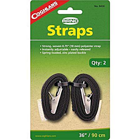 Arno 36 in Black Straps - 2 Pk