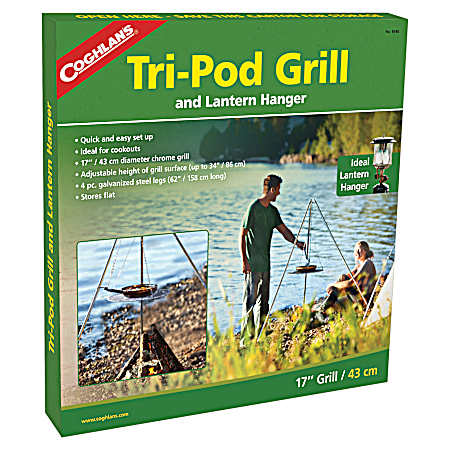 3 pc Galvanized Steel Tripod Campfire Grill