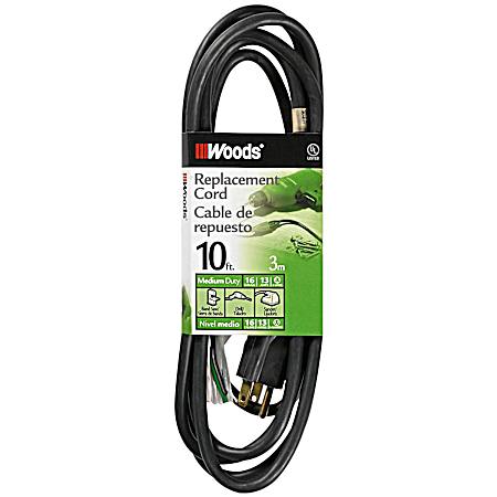 10 ft 16/3 Black Power Tool Cord