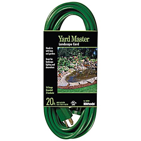 Yard Master 20 ft 16/3 SJTW Green Outdoor Extension Cord