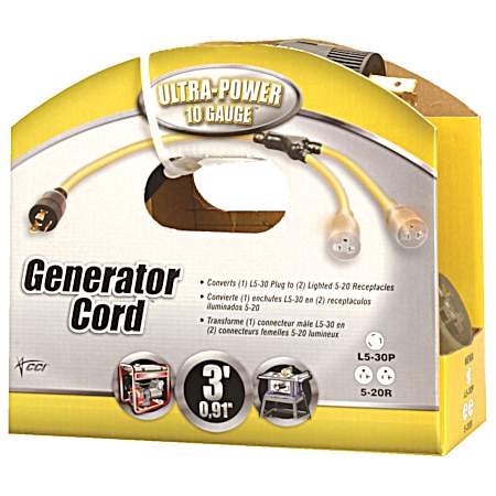 3 Ft. Generator Adapter Cord - L5-30