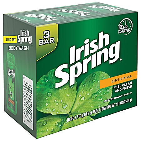 Original Deodorant Bar Soap - 3 Ct