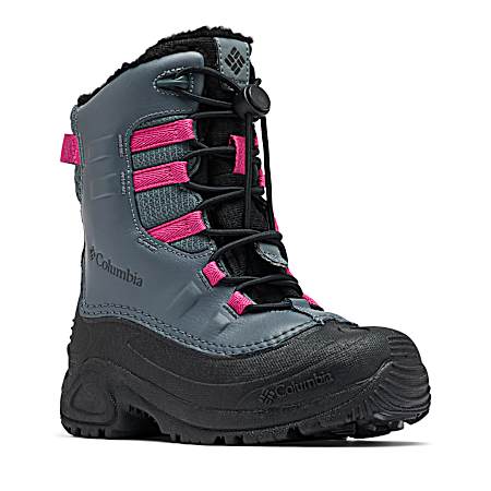 Kids' Grey/Fuchsia Bugaboot Winter Boots