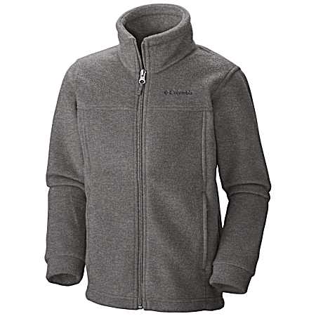 Toddler Steens Mountain II Charcoal Heather Full Zip Long Sleeve Fleece Jacket