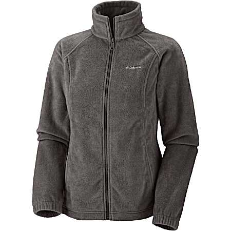Women's Benton Springs Charcoal Heather Full Zip Fleece Jacket