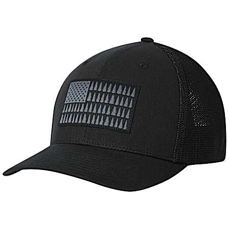 Adult Black Tree Flag Mesh Ball Cap
