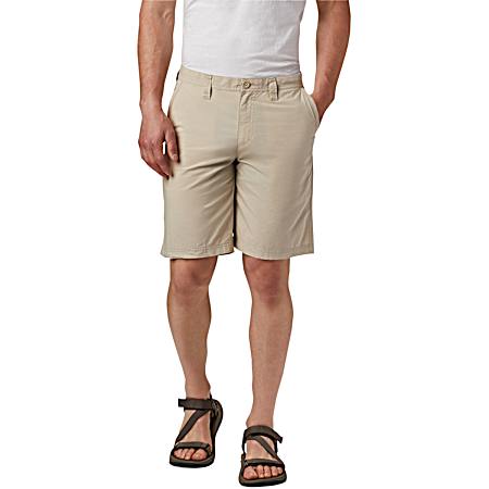 Men's Washed Out Fossil Cotton Poplin Shorts