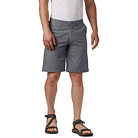 Men's Washed Out Grey Ash Cotton Poplin Shorts