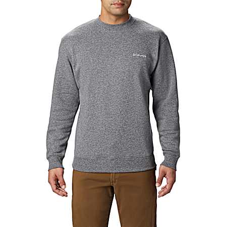 Men's Hart Mountain II Charcoal Heather Crew Neck Long Sleeve Sweatshirt