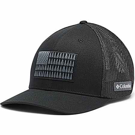 Adult Black Tree Flag Mesh Ball Cap