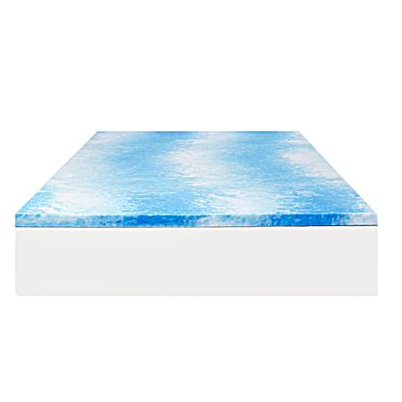 2 in SealyChill Gel Memory Foam Mattress Topper w/ Cover