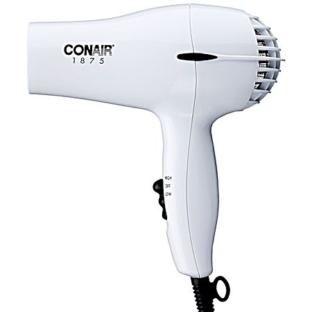 1875 Watt White Mid-Size Styler Hair Dryer