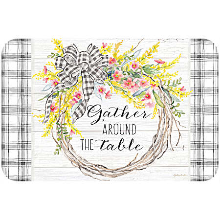 Spring Gingham Wreath Reversible Placemat