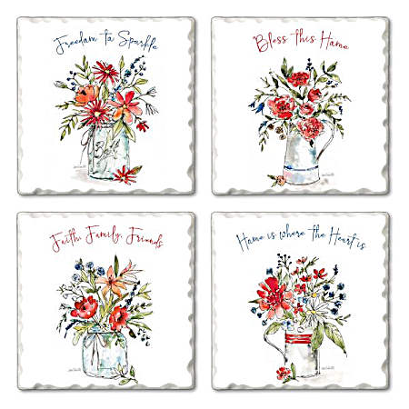 Americana Mood Coaster Set - 4 pk