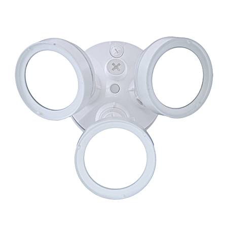 White LED Triple Head Round Floodlight