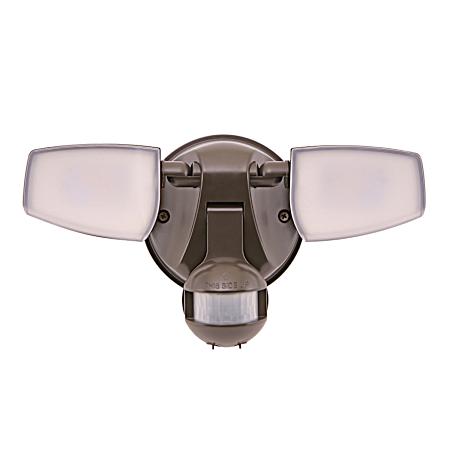 Bronze 2372 Lumen LED Twin Head 180-Degree Motion-Activated Floodlight