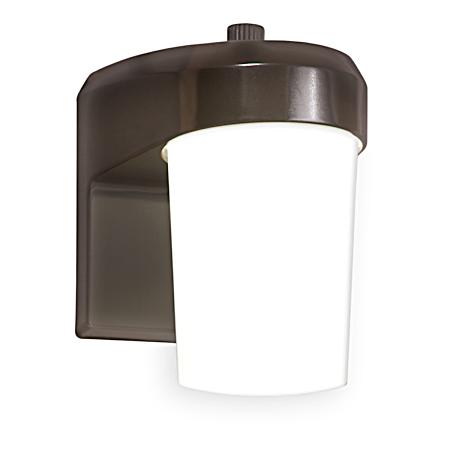Bronze LED Dusk-to-Dawn Jelly Jar Area Light