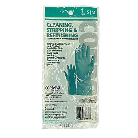 Small/Medium Nitrile Cleaning, Stripping & Refinishing Gloves