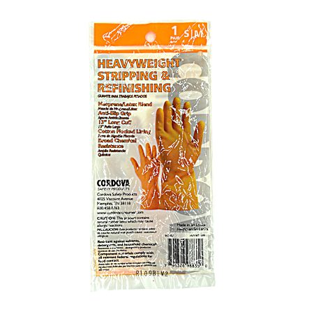 Small/Medium Neoprene/Latex Heavyweight, Stripping & Refinishing Gloves