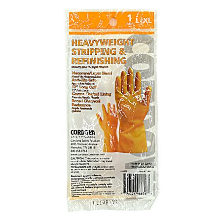 Large/XLarge Neoprene/Latex Heavyweight, Stripping & Refinishing Gloves