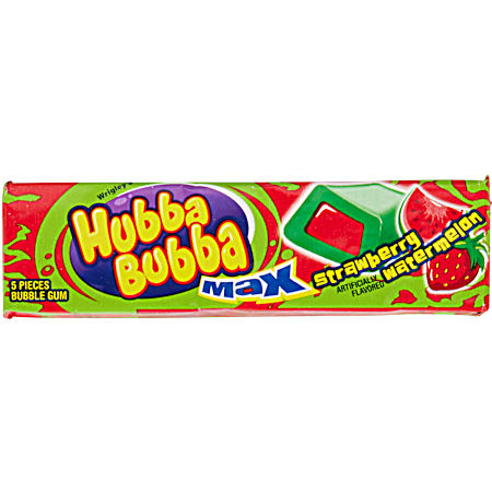 Max Strawberry Watermelon Bubble Gum- 5 Pc