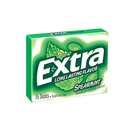 Extra 15 CT Slim Pack Sugar Free Wintergreen Chewing Gum