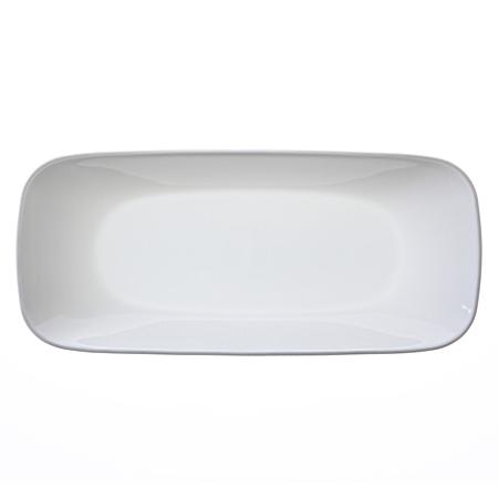 Square Round 10.5 in Pure White Serving Tray