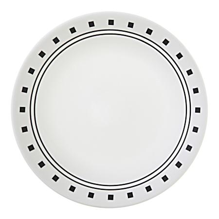 Livingware Black/White City Block Bread & Butter Plate