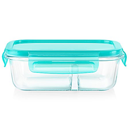 MealBox 2.1 cup Divided Glass Food Storage Container